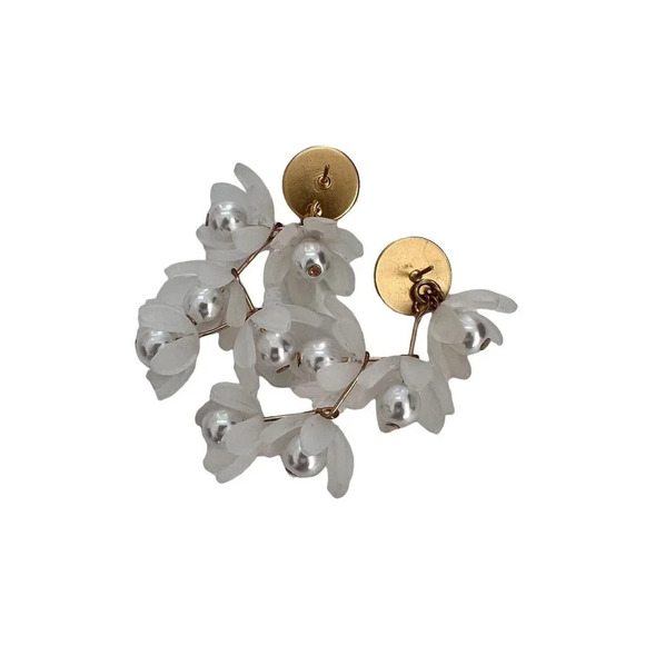 Shiver + Duke Liza Flower Dangle Earrings - Picture 5 of 6